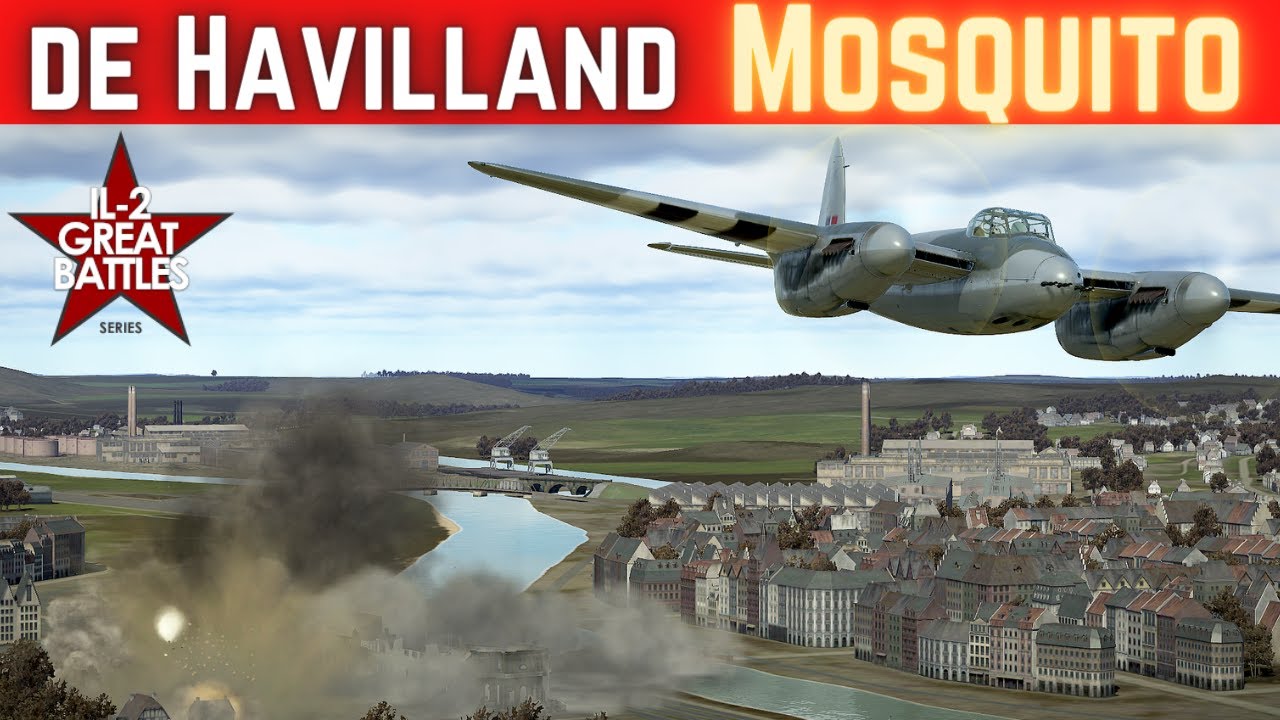 IL 2 Sturmovik / Mosquito / Cinematic /  Low Level Attacks