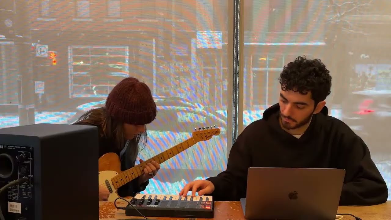 jamming an ambient folk set (with Kim Albert)