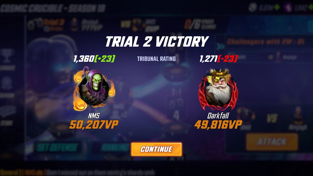 Cosmic Crucible W6/R2 Attacks(NO TALKING JUST GAMEPLAY)-MSF