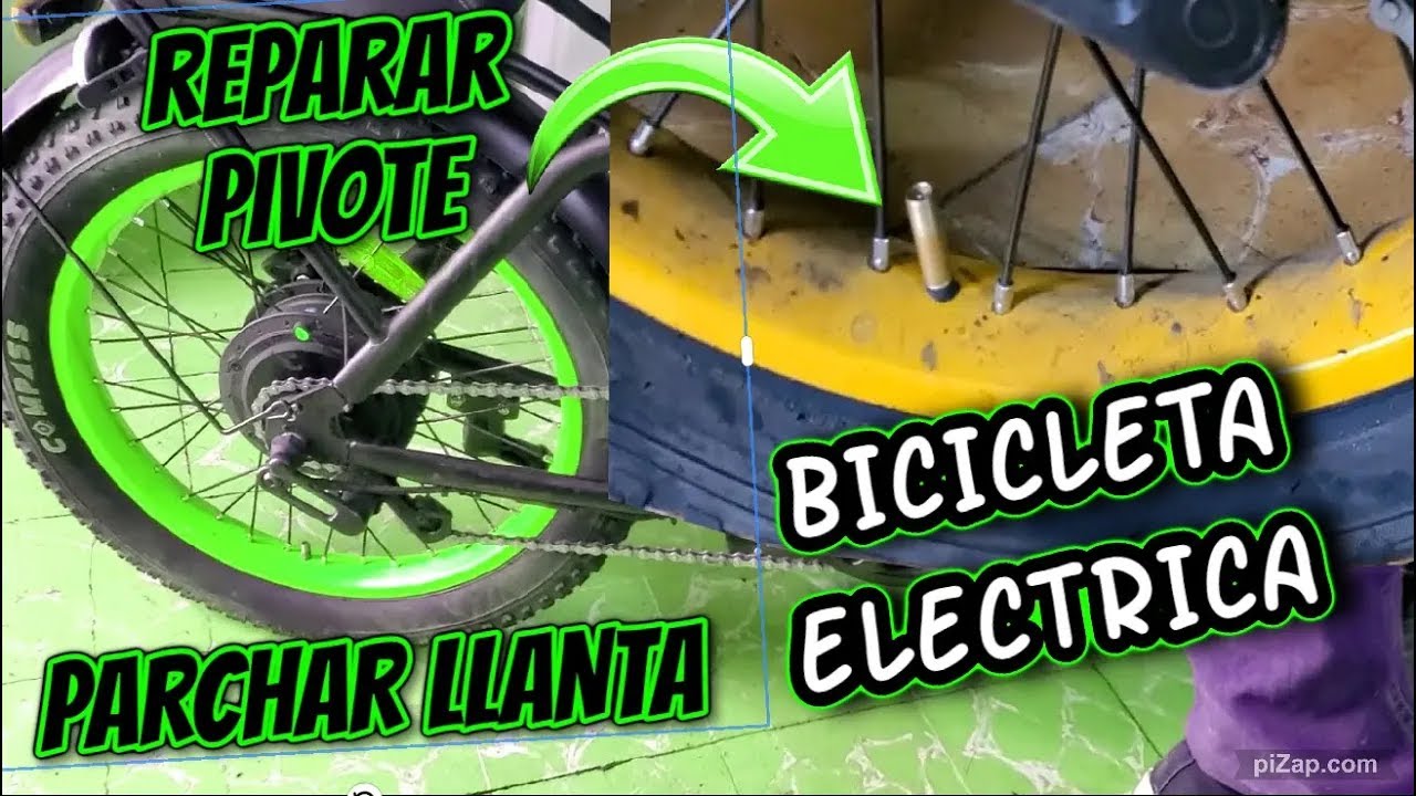 Como reparar la llanta de bicicleta electrica (Con camara) sin quitar la llanta