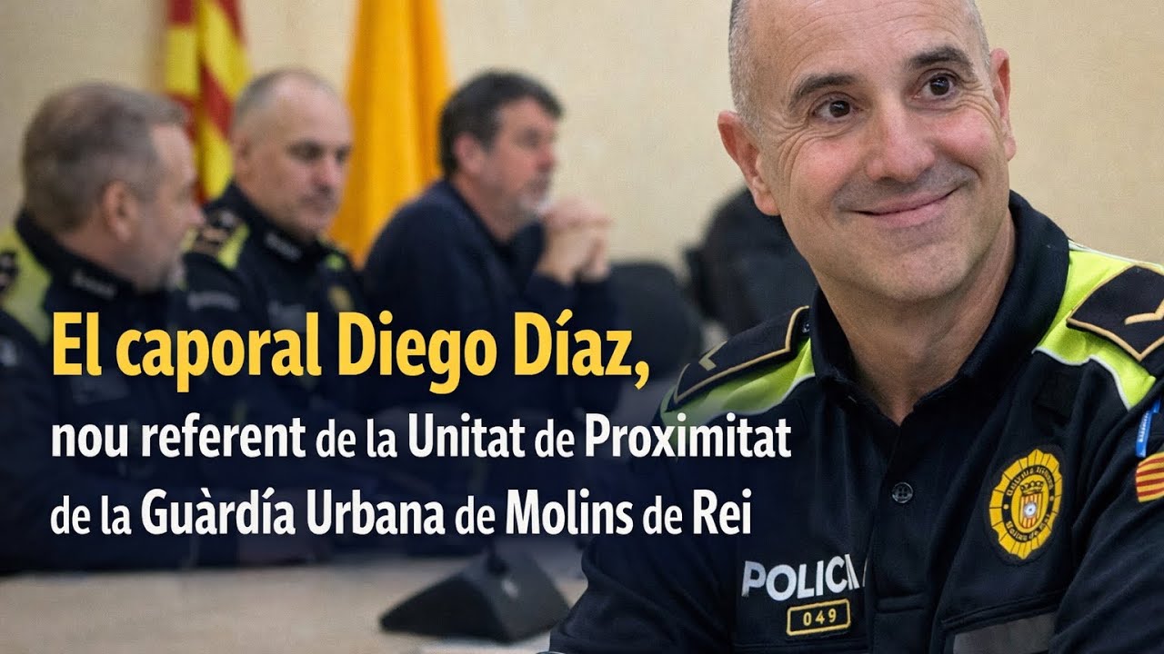 El caporal Diego Díaz, nou referent de la unitat de proximitat de la Guàrdia Urbana de Molins de Rei
