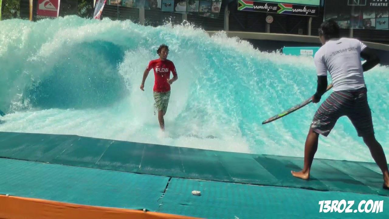 FlowBarrel 10 Double at WaveHouse Durban World Championships   Eric Silverman Standup runs