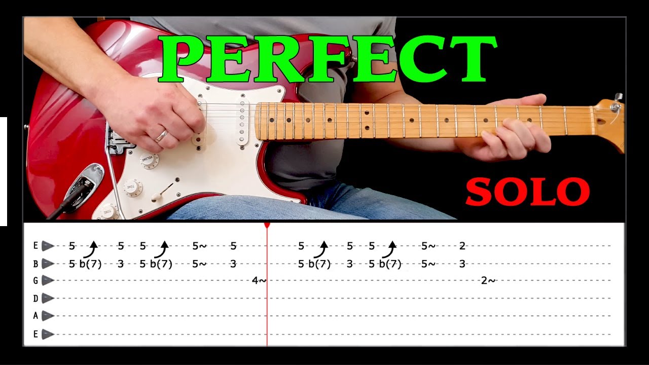PERFECT - Guitar solo lesson with tabs (fast&slow) - Fairground Attraction