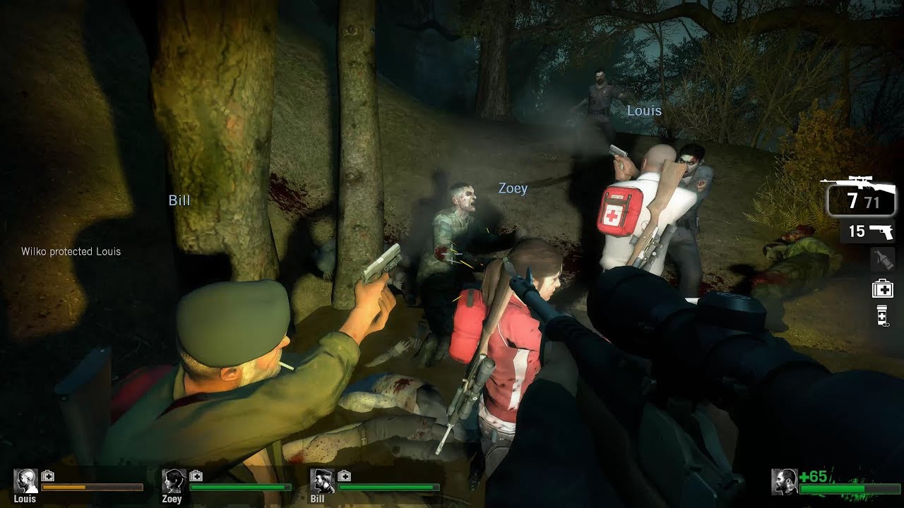 Left 4 Dead Campaign Gameplay 37 - Dark Carnival (L4D2onL4D): Highway