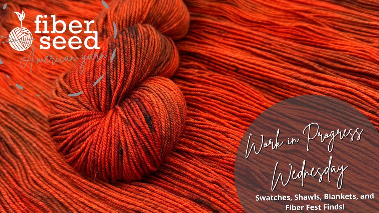 Work in Progress WIP Wednesday 11/26/25  Swatches, Shawls, Blankets, and Fiber Fest Finds!