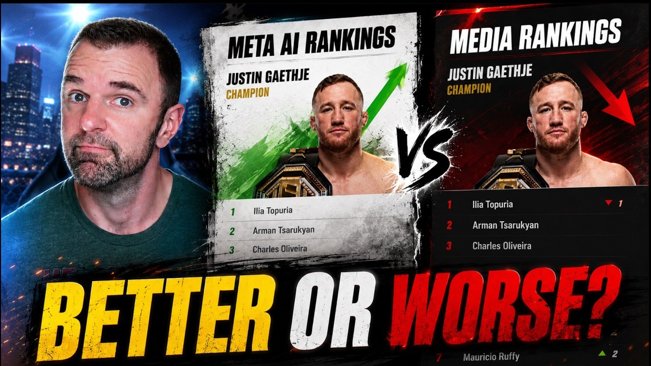 ✅ NEW A.I. UFC Rankings system unveiled ... my thoughts