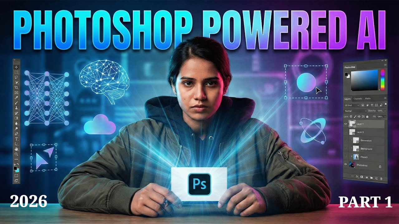 Photoshop Powered - AI – Live Editing Session | Beginner Series | Part 1