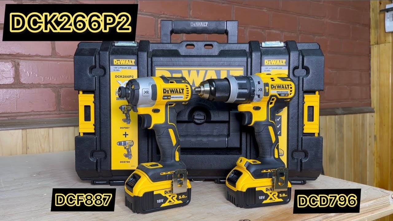Набор инструмента DeWalt DCK266P2 (DCD796 и DCF887)