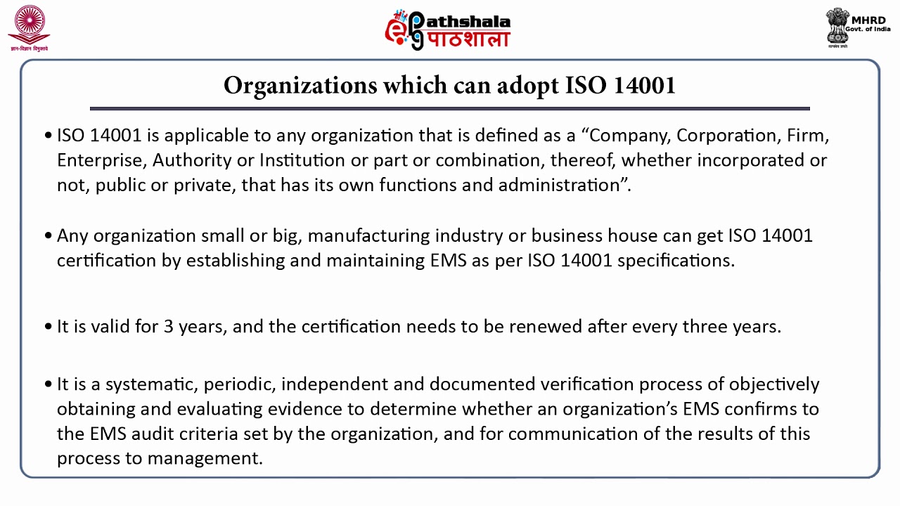 Environmental Management System (ISO 14000)