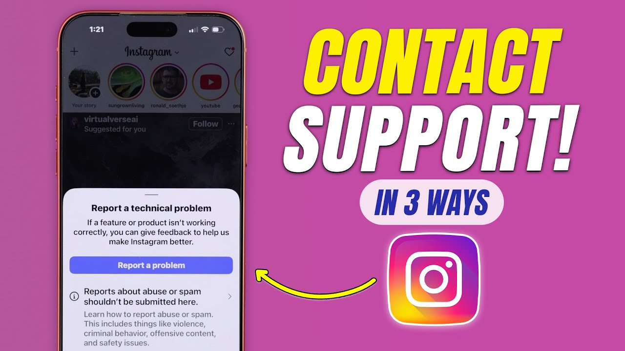 How to Contact Instagram Support Team! [3 Ways]
