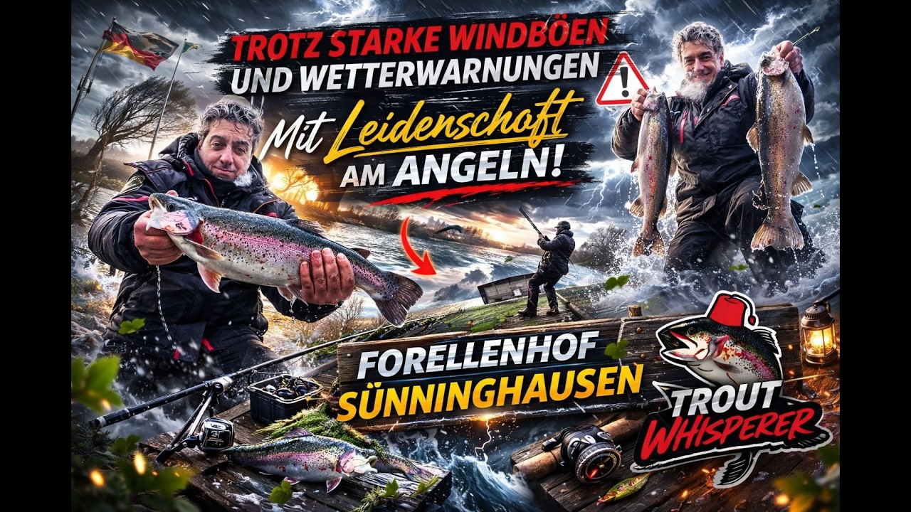 Forellenhof Sünninghausen Winter Forellen Angeln um Bielefeld NRW Trout Whisperer