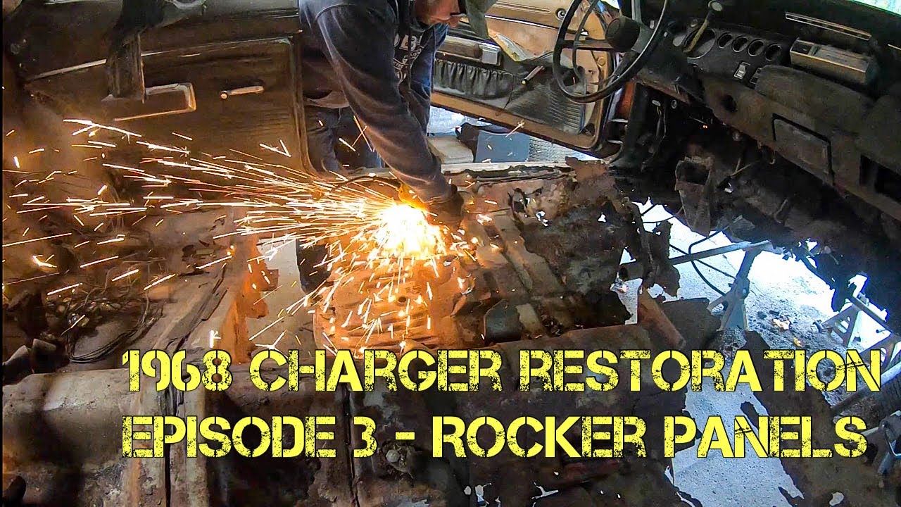 1968 Dodge Charger Restoration - Episode 3 - Rocker Panel Replacement