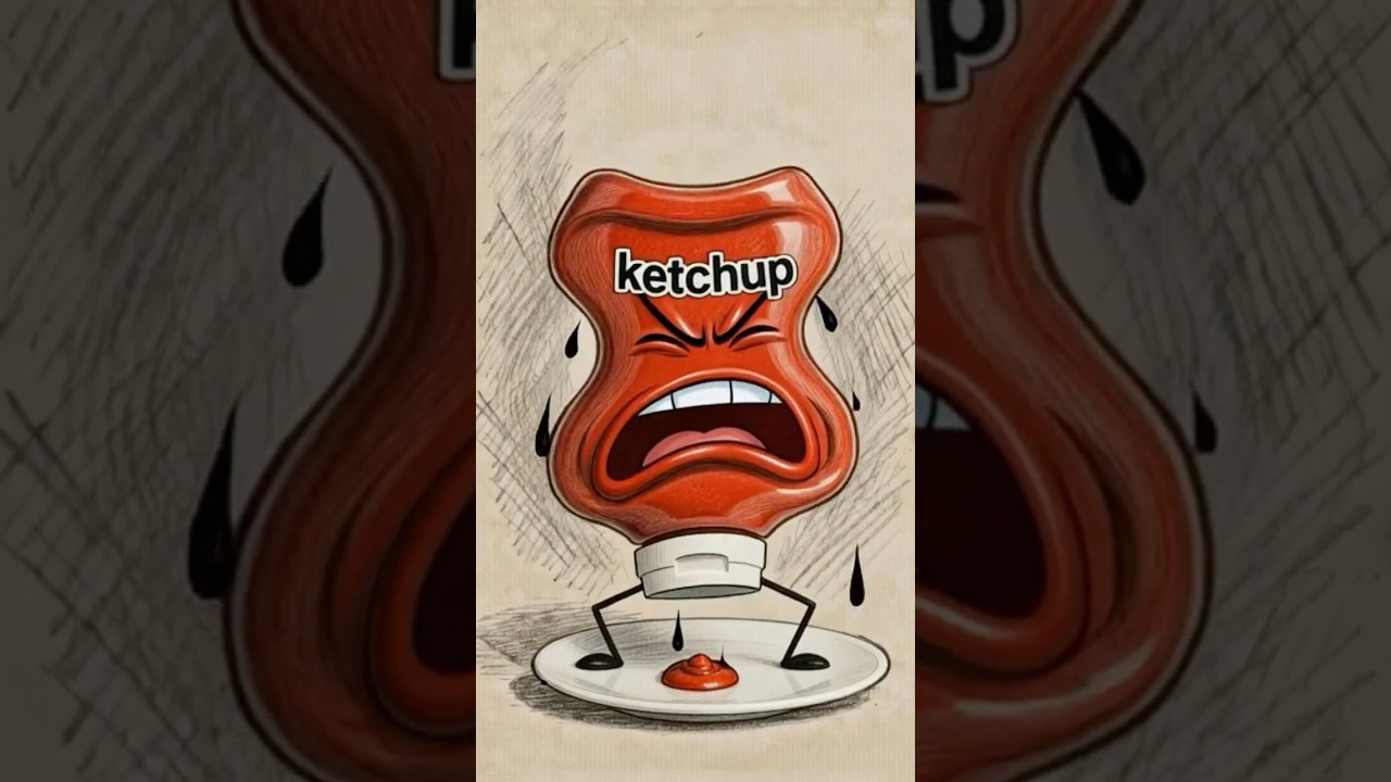 The Roast Pad: The Ketchup Struggle 🍅🔥#funny  #animation #cartoon#shorts
