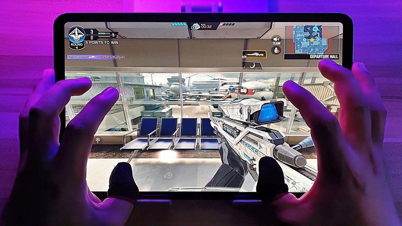 iPad Pro M1 CODM 6 Finger Claw Handcam Gameplay 4k (120HZ MAX GRAPHICS)
