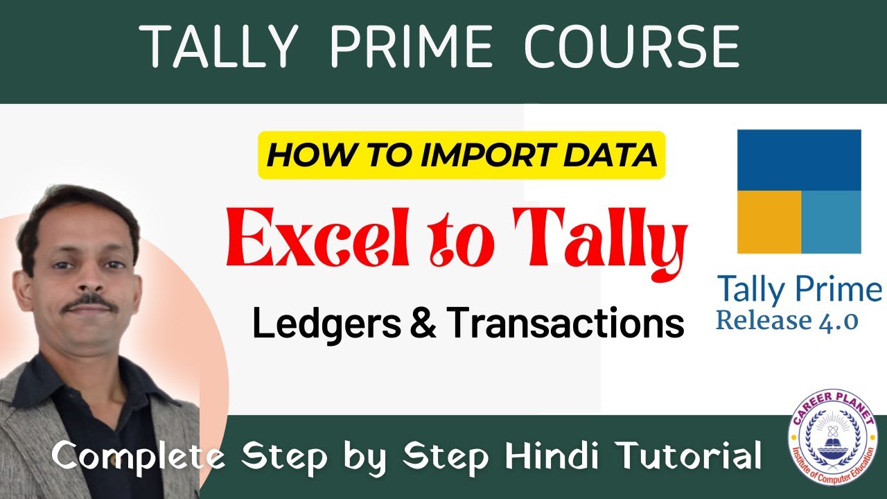 Import Data from Excel to TallyPrime
