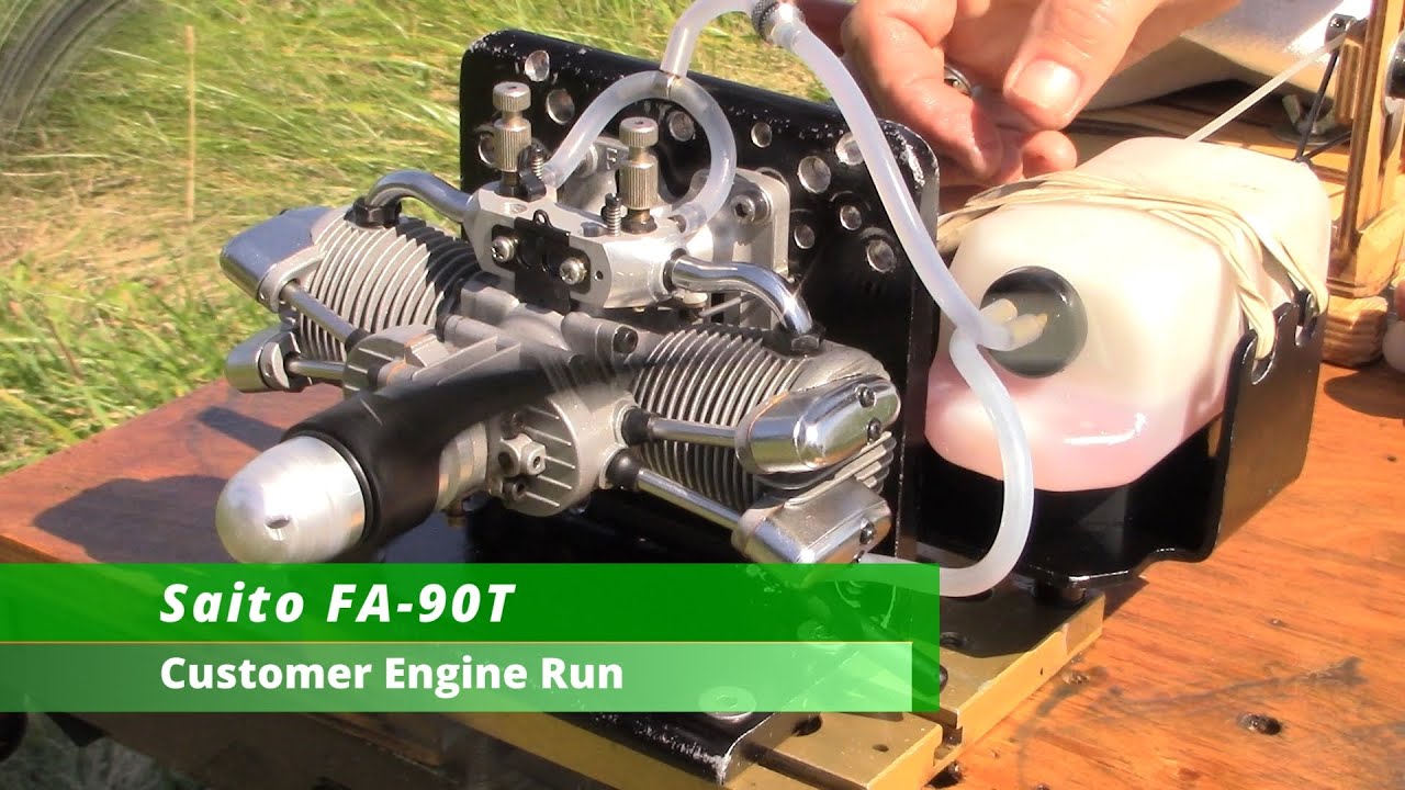 Saito FA-90T Customer Engine Run