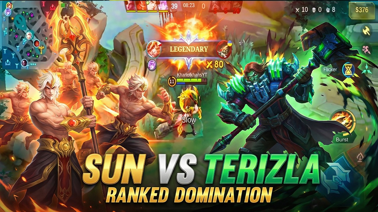 SUN vs TERIZLA 😤 10 KILLS RANKED MVP | MLBB RANK
