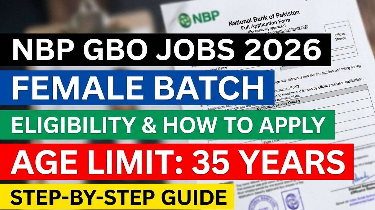 National Bank GBO Jobs 2026 | How To Apply Online Step By Step