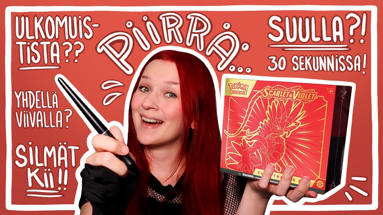 Avataan SCARLET & VIOLET ETB hauskalla twistillä! || 8 PIIRTOHAASTETTA