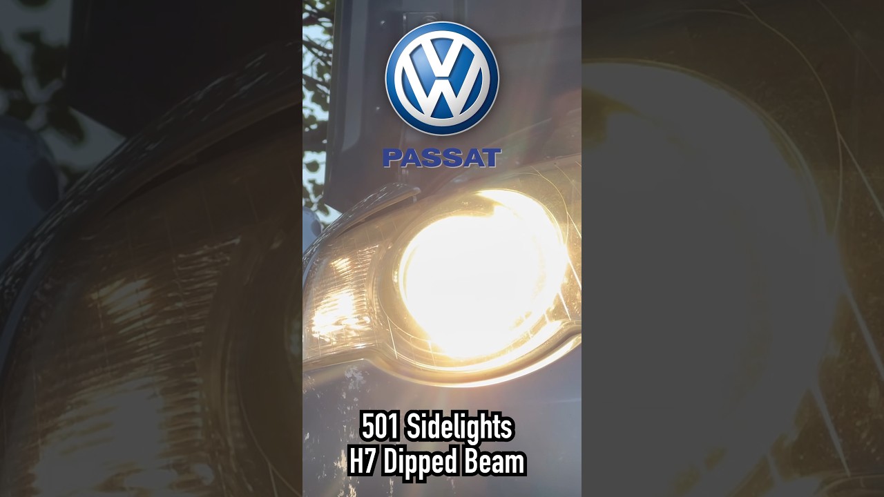 Volkswagen Passat B6 - Fitting 501 Sidelights & H7 Dipped Beam Car Bulbs VW #car #diy #fun 🚘 💡