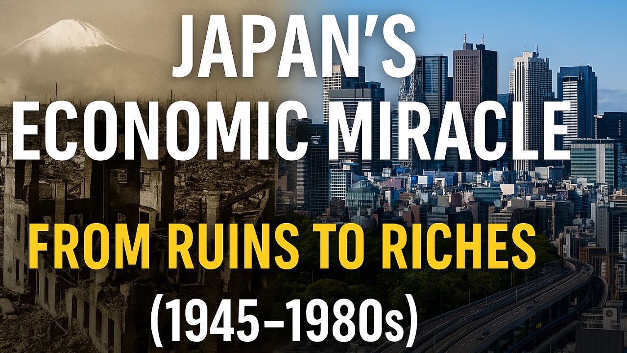 Japan's Economic Miracle: From Ruins to Riches (1945-1980s) #JapanEconomicMiracle #JapaneseHistory