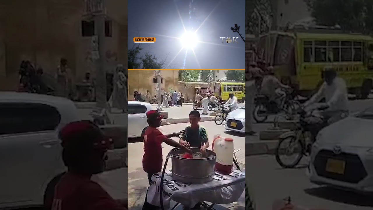 Karachi Heatwave Relief | Edhi Foundation Sets Up Water Spray Camp at Tower