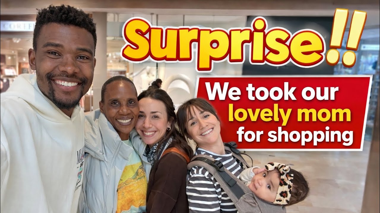 We took our lovely mom for shopping in Madrid after her arrival from Africa Kenya