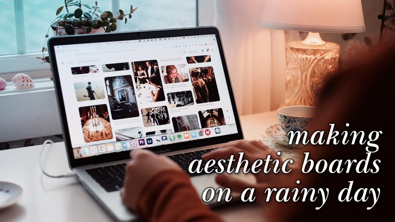 Silently making aesthetic boards for my novel and characters