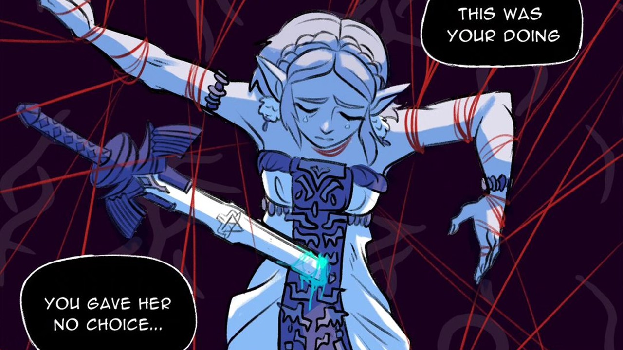 When you finally find Zelda in TotK - Strings AU Part 1