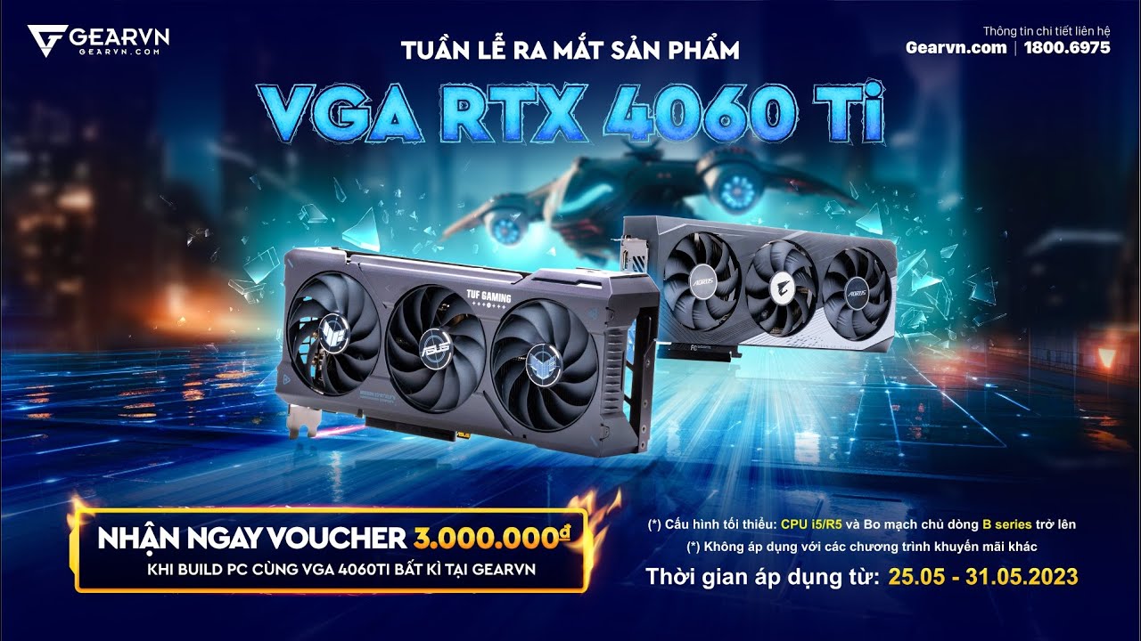 🔴 LIVESTREAM test thực tế hiệu năng RTX 4060Ti với Driver chính thức 🔴
