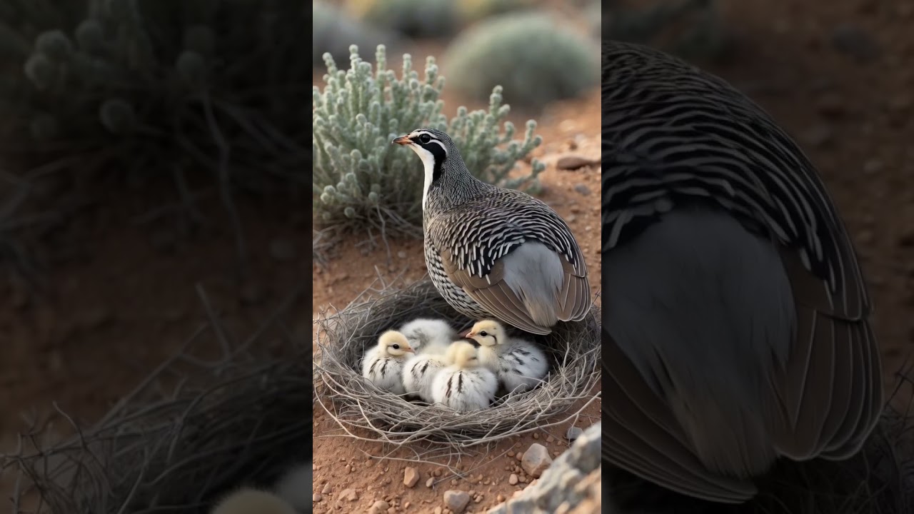 A Breathing Ring Beneath the Sage &mdash; Scaled Quail Nest #quail #birdnest #birds #wildlife #aiart