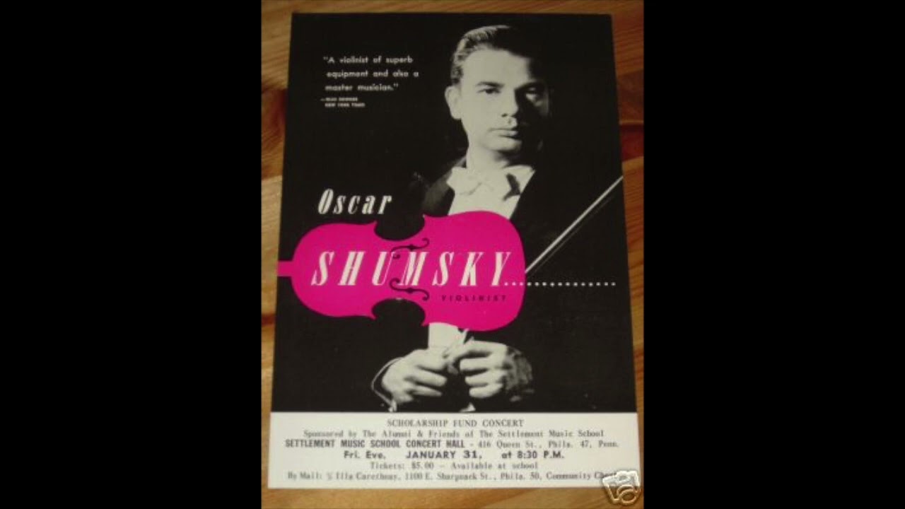 Oscar Shumsky, Spohr Violin Concerto #8 Milton Kaye Feb  1980 Curtis Institute