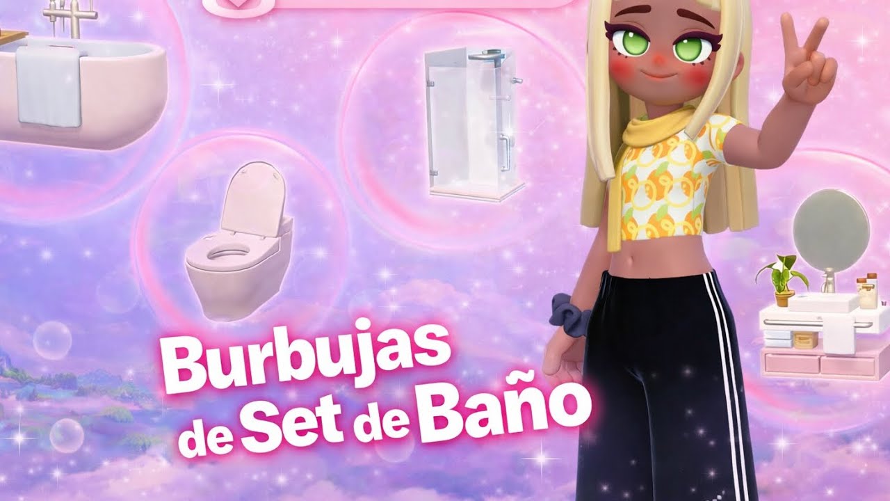 Ubicaciones de burbujas rosas set de baño en Heartopia 17/01