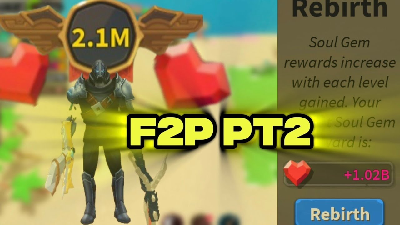 💎2 миллиона возрождений💎 (Серия F2P, ч. 2) -💪Giant Simulator Reborn💪