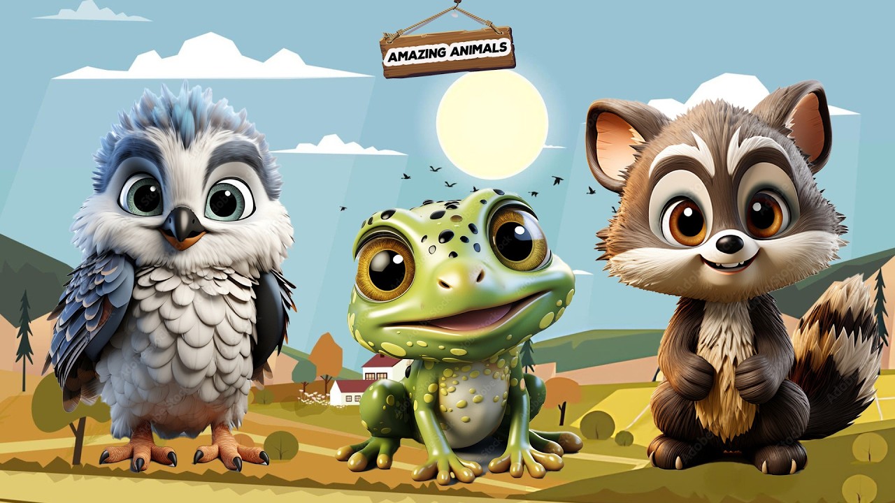 Little Farm Animals: Piglet, Kitten, Chick, Rabbit, Lamb, Puppy, Cow, Camel, Tiger