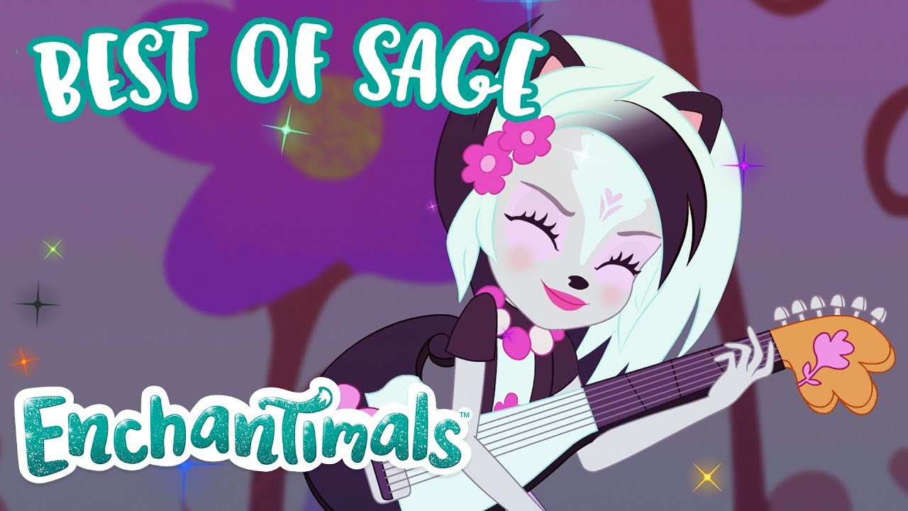 Enchantimals ❄ Best of Sage Skunk ❄ Enchantimals 2018 Mashup ❄ Cartoons for Kids