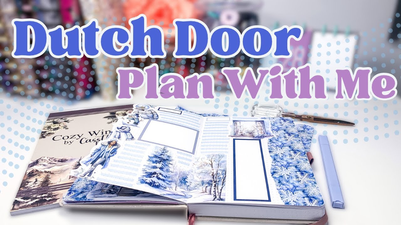 January Weekly Creative Journal Setup & Plan With Me 2024 [Dutch Door Spread]