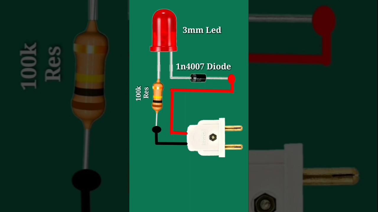 3MM Led in 230v, ac || 230v,ac to 3mm led kese chalaye || 230vlot to convort 3volt || 