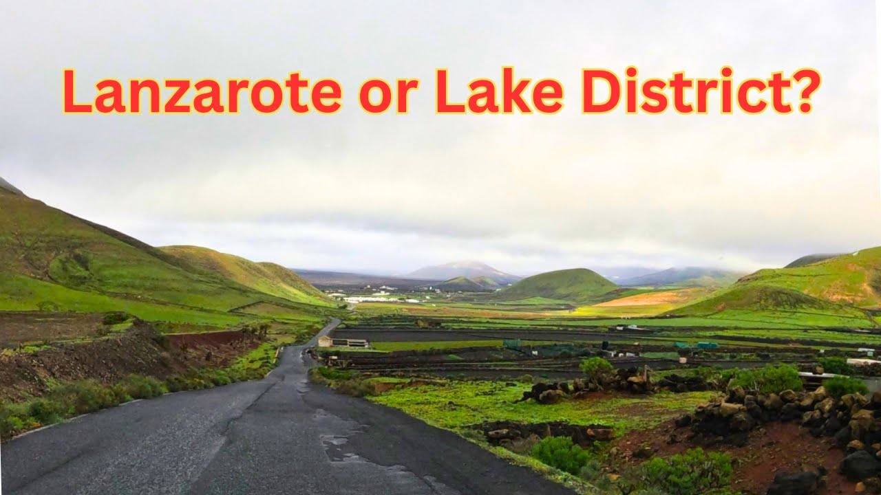 Have you ever seen Lanzarote look like this? It's more like the English lake District.