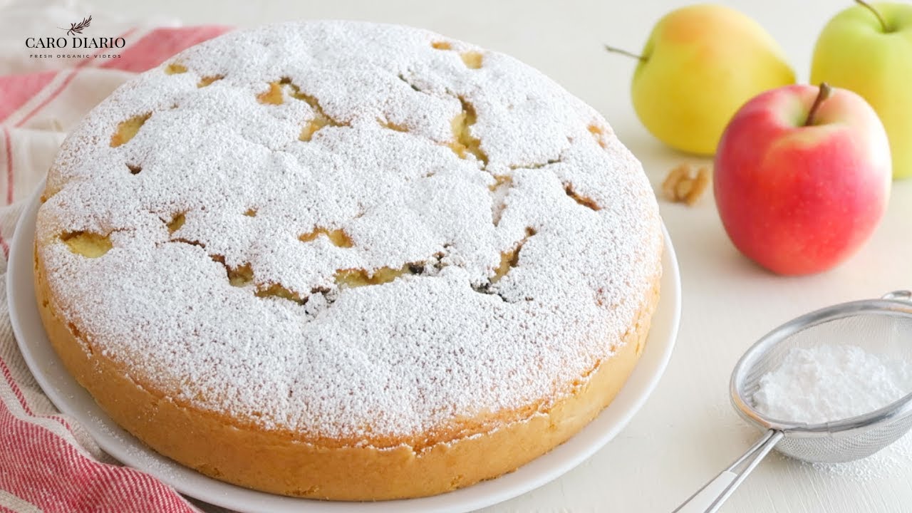 🍎 SOFFICISSIMA TORTA DI MELE CON SORPRESA - FACILE E VELOCE | Il Ricettario #70