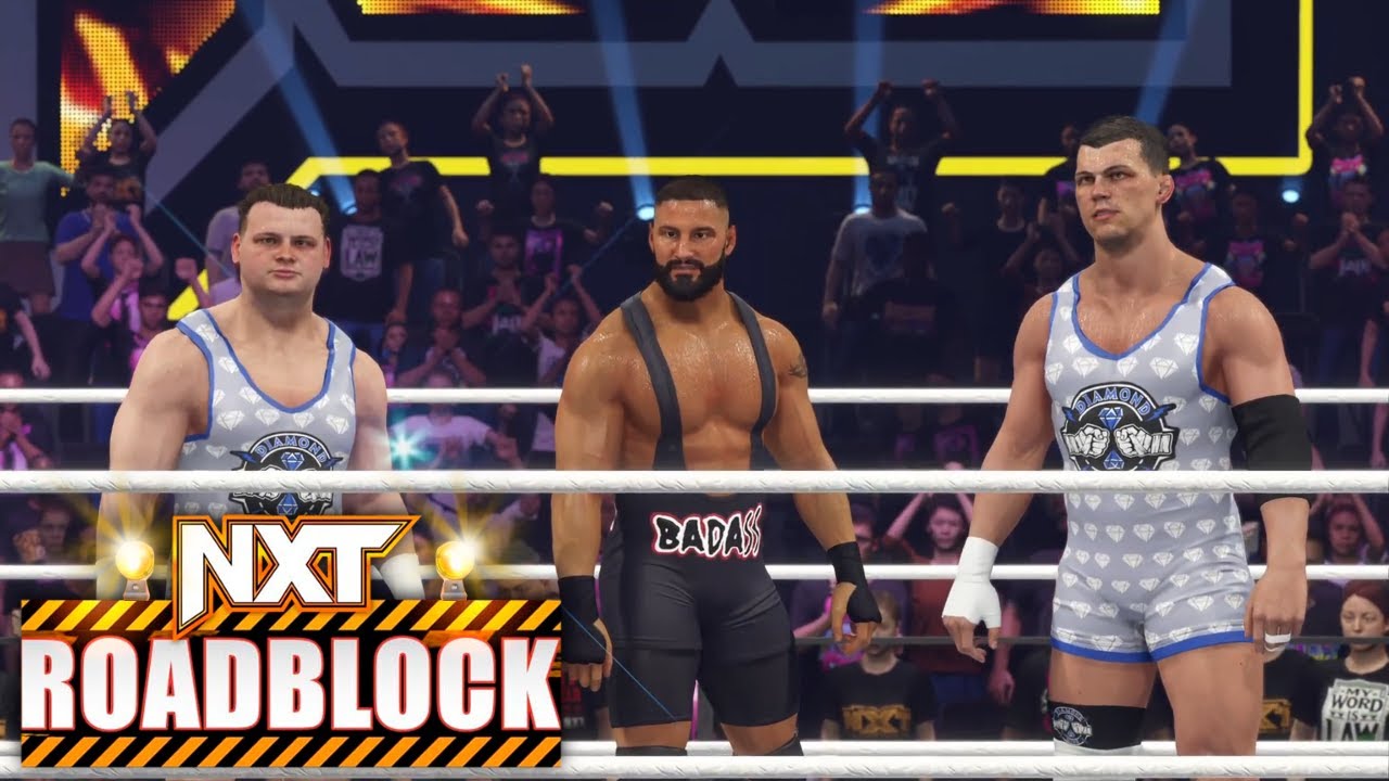 WWE 2K24 - Bron Breakker & The Creed Brothers Vs Indus Sher - NXT Roadblock 2023
