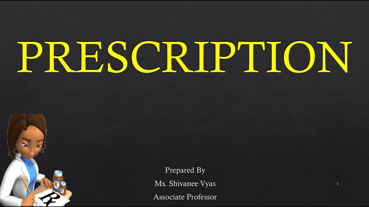 Prescription in Pharmacy | Parts | Handling | Errors | Chapter 3 Unit 1 | pharmaceutics-I B. Pharma