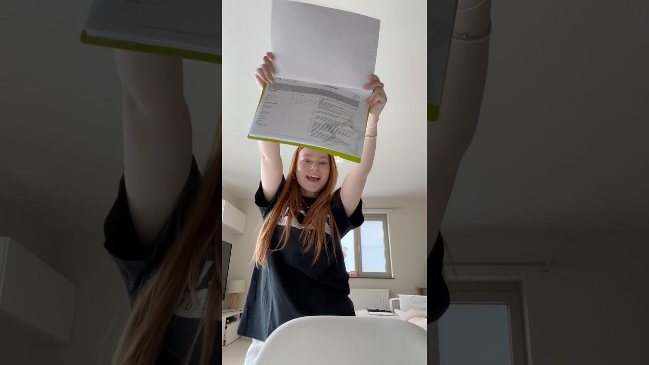 GESLAAGD OF GEZAKT? 😰 #punten #grades #graduation #school #finalweek #exams #geslaagd #stress