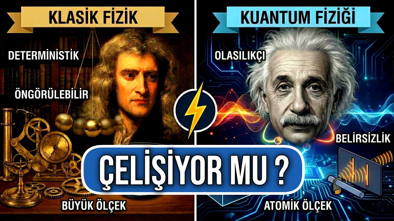 KUANTUM ve Klasik Fizik Çelişiyorlar mı? | GİZEM aralanıyor, İlk kez bu kadar ANLAŞILIR anlatılıyor!