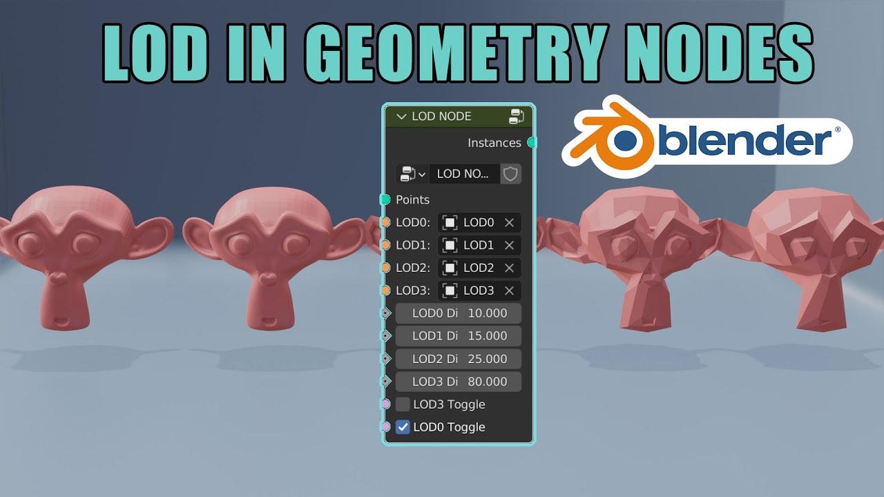 How to create LOD in Geometry Nodes [Tutorial]