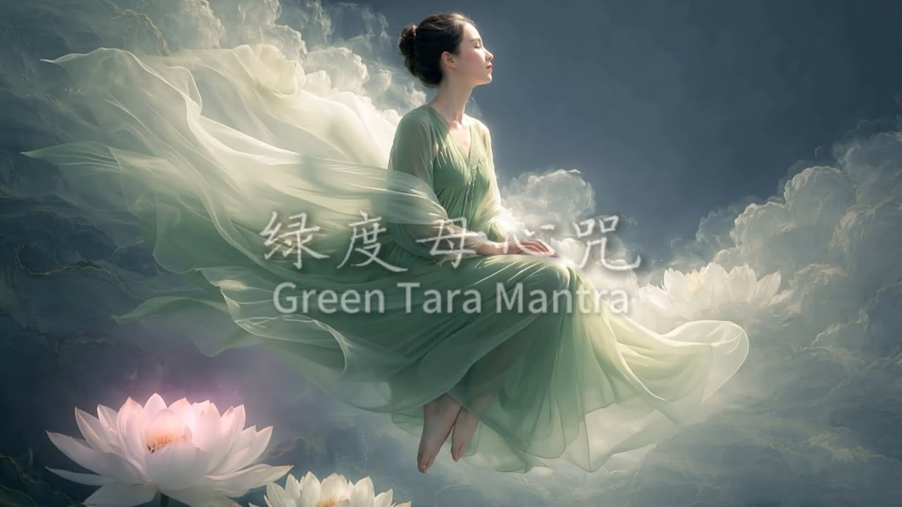 綠度母心咒 | Green Tara Mantra｜安定心念・慈悲守護・深度放鬆⭐ | Om Tare Tuttare Ture Soha