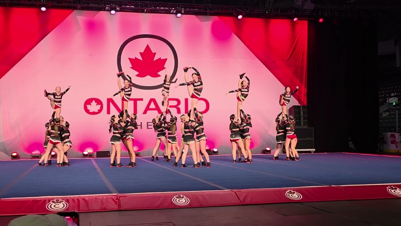 Alpha Cheer Allstar U16 Level 2. Vanguard.  OCF Provincials Day one. Brampton Miss you Mads!
