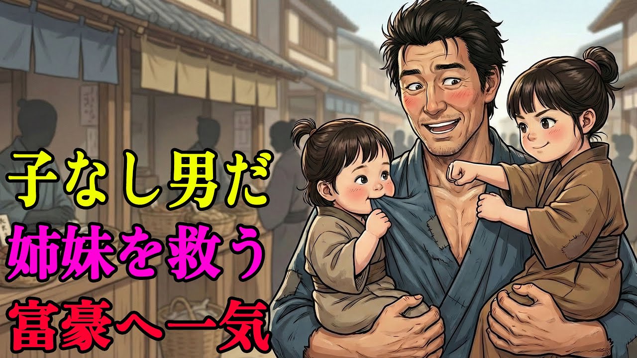 子のない四十の奉公人が十両を投げ、実父に売られる姉妹を救った。二人の才で貧乏が一気に富豪へ｜野談｜伝説｜昔話｜説話｜民話