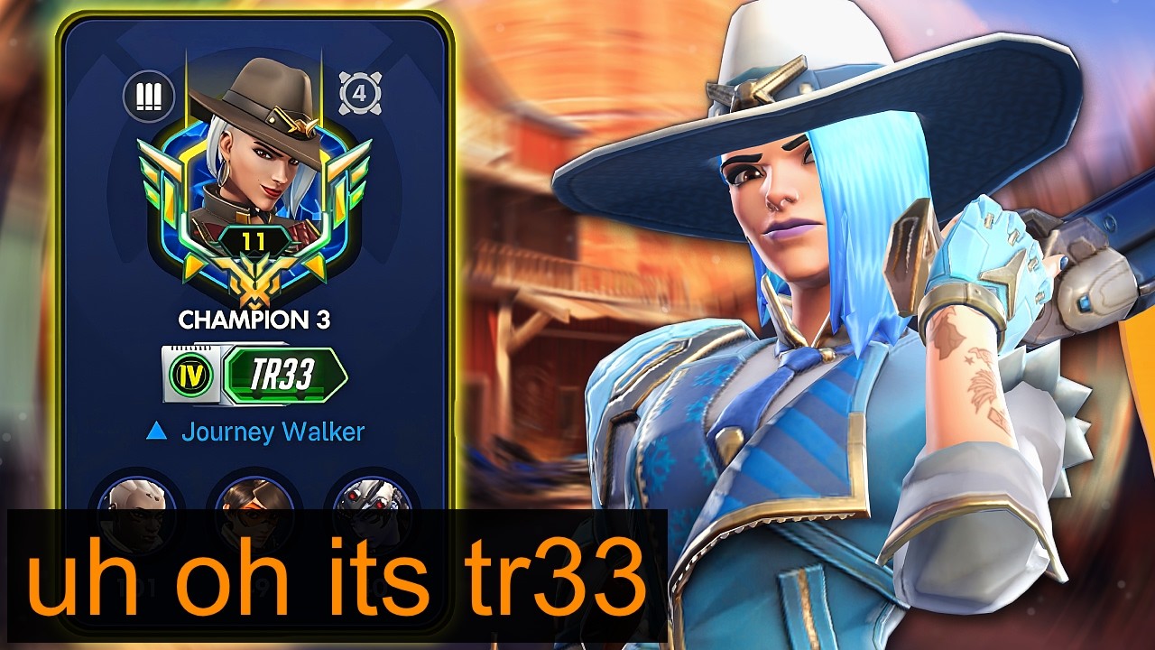 So I Mirrored Ashe against the RANK #1 Hitscan... (ft. Tr33) | Overwatch