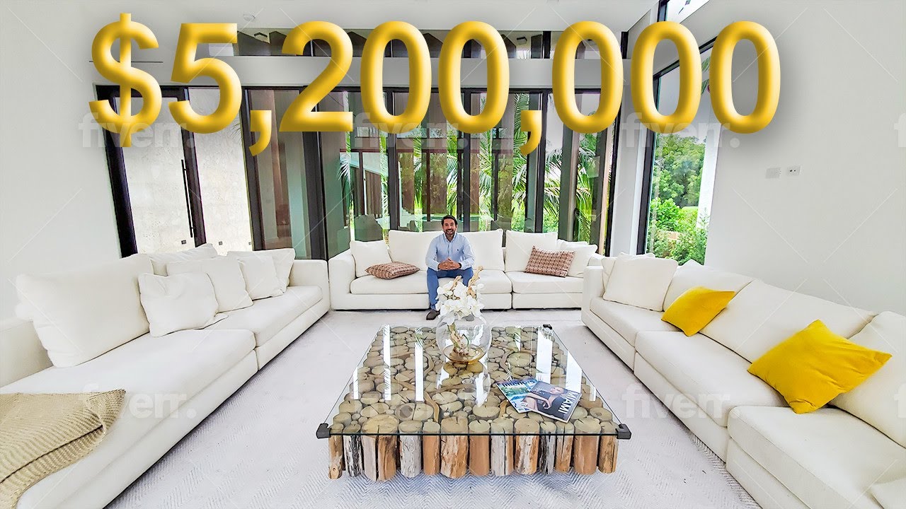 TOUR A PROPIEDAD DE LUJO DE $5,200,000 DE DOLARES EN MIAMI BEACH RECIEN CONSTRUIDA